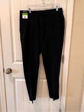 Kenneth Cole Reaction Men's Black Slim Dress Pants 34X30